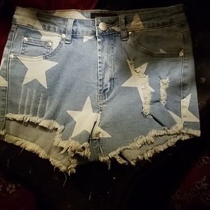 Semi- high rise shorts